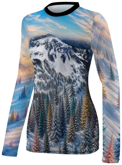 Bluebird Forest Ladies Long-Sleeve, front