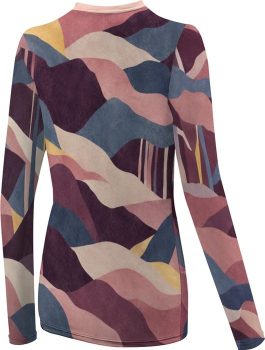 Ridgelines in Rose Ladies Long-Sleeve, back
