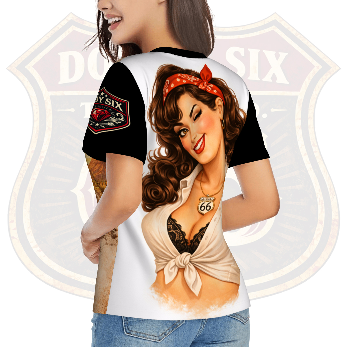 Ruby Six flirty back detail